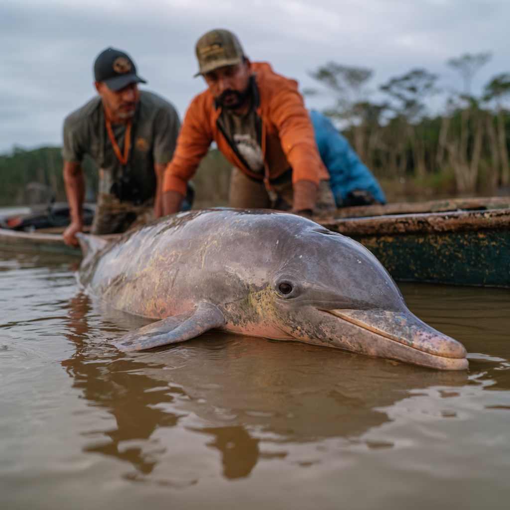 Threats to Amazon river dolphins