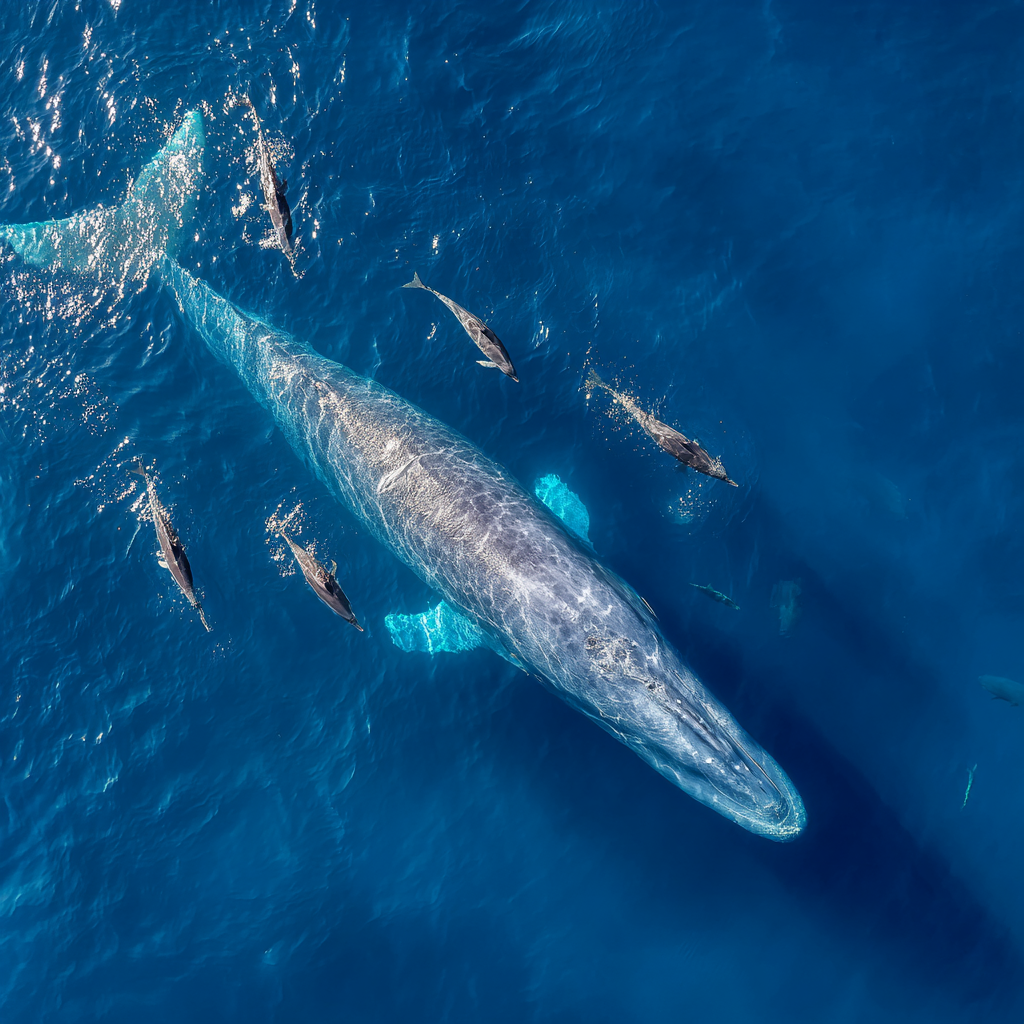 Blue Whale lunge-feeding