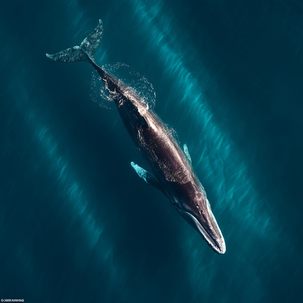 Omura's Whale swimming