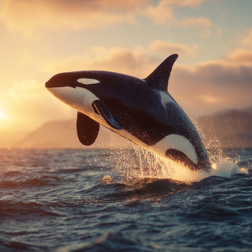 Orca in natural ocean habitat