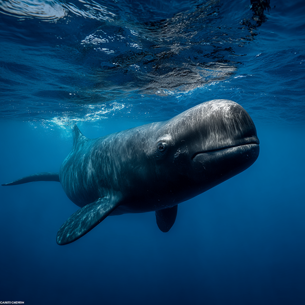 Pilot whale portrait