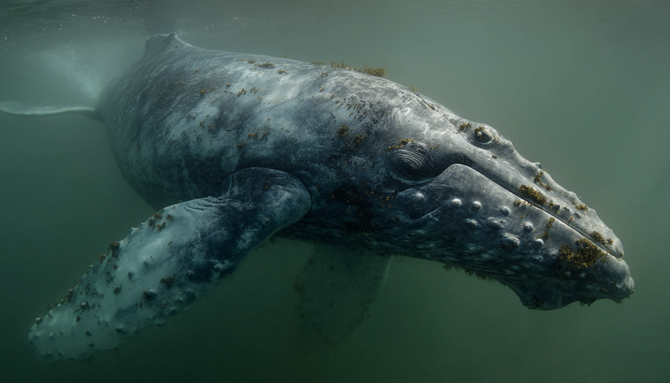 Western Gray Whale close-up